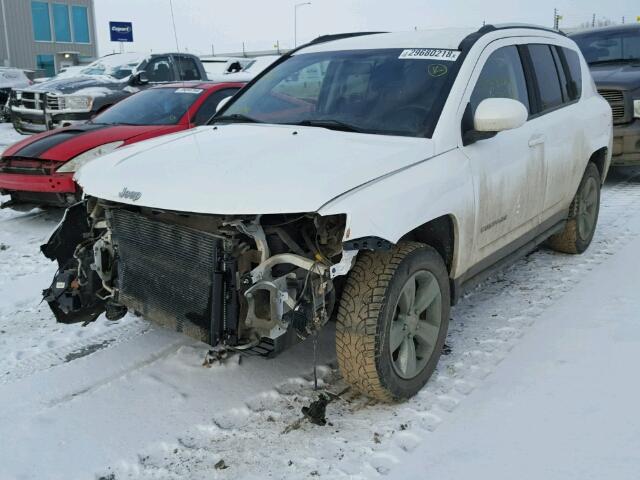 1C4NJDAB0ED652269 - 2014 JEEP COMPASS SP WHITE photo 2