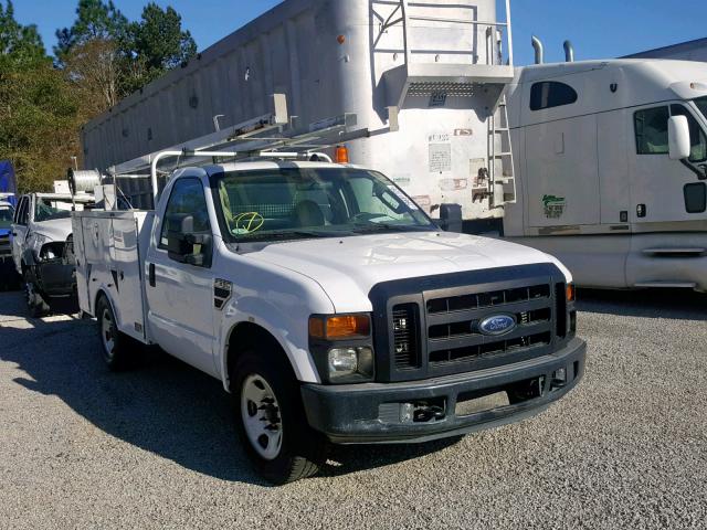 1FDWF30568EC94326 - 2008 FORD F350 SRW S WHITE photo 1