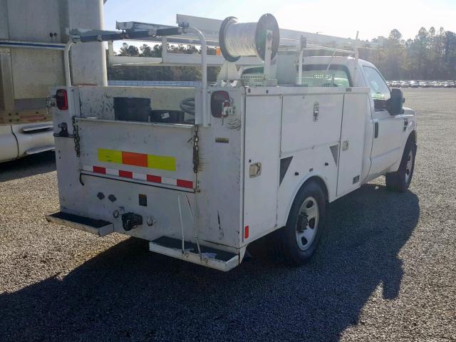 1FDWF30568EC94326 - 2008 FORD F350 SRW S WHITE photo 4