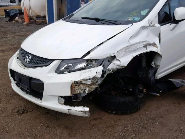 2HGFG3B86DH526405 - 2013 HONDA CIVIC EX WHITE photo 9