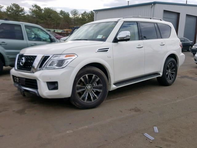 JN8AY2NE9K9755535 - 2019 NISSAN ARMADA PLA WHITE photo 2