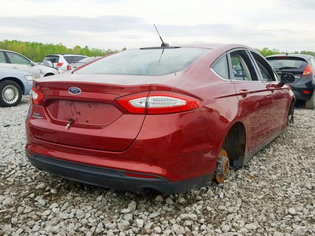 3FA6P0G72GR112078 - 2016 FORD FUSION S MAROON photo 4