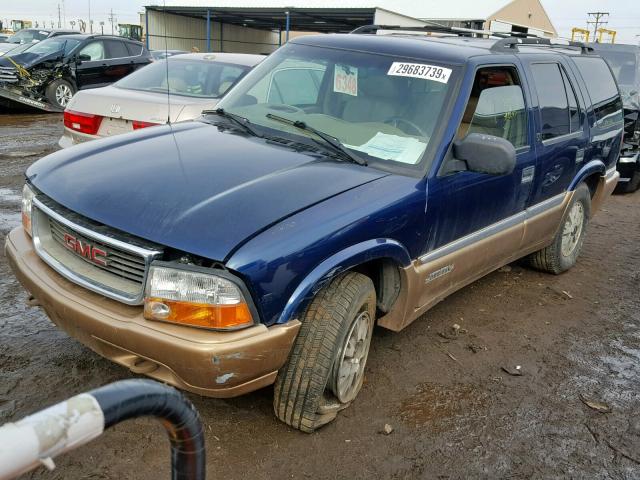 1GKDT13WXY2140754 - 2000 GMC JIMMY / EN BLUE photo 2