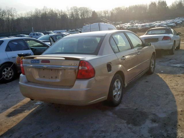 1G1ZT52845F239028 - 2005 CHEVROLET MALIBU LS GOLD photo 4