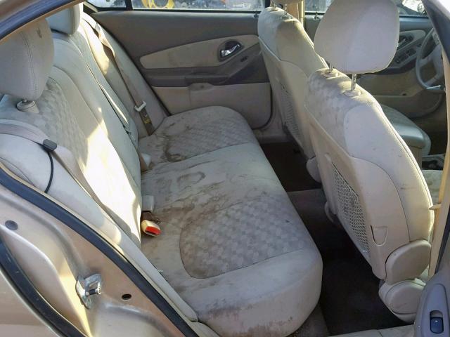 1G1ZT52845F239028 - 2005 CHEVROLET MALIBU LS GOLD photo 6