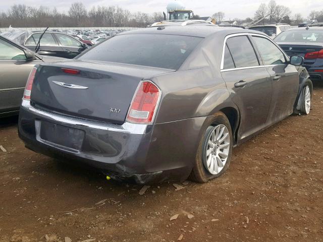 2C3CCAAG8EH253998 - 2014 CHRYSLER 300 GRAY photo 4