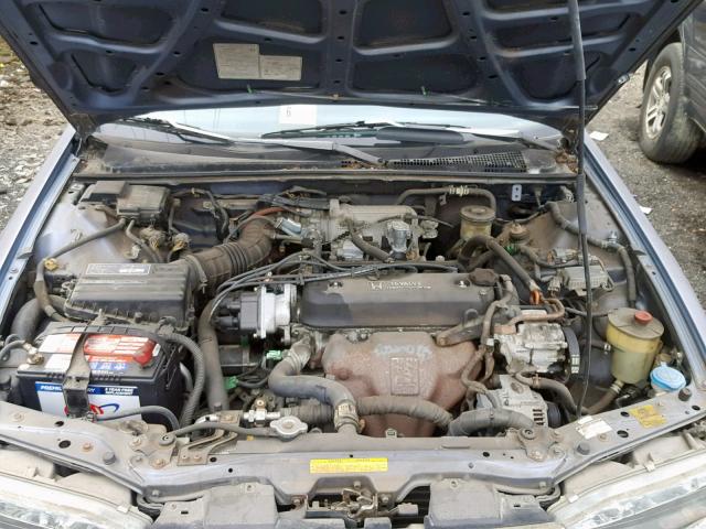 1HGCB7641LA083674 - 1990 HONDA ACCORD DX BLUE photo 7