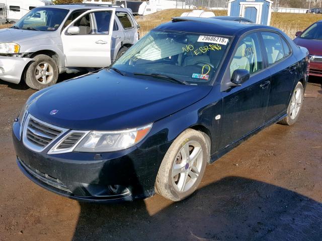 YS3FA4BY7B1314428 - 2011 SAAB 9-3 2.0T BLACK photo 2