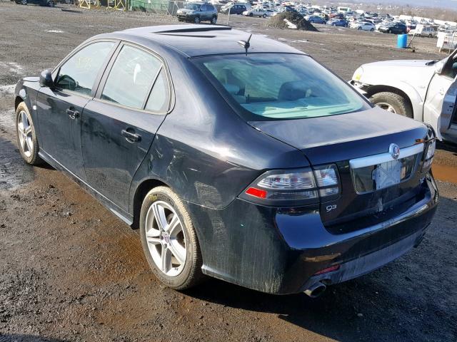 YS3FA4BY7B1314428 - 2011 SAAB 9-3 2.0T BLACK photo 3