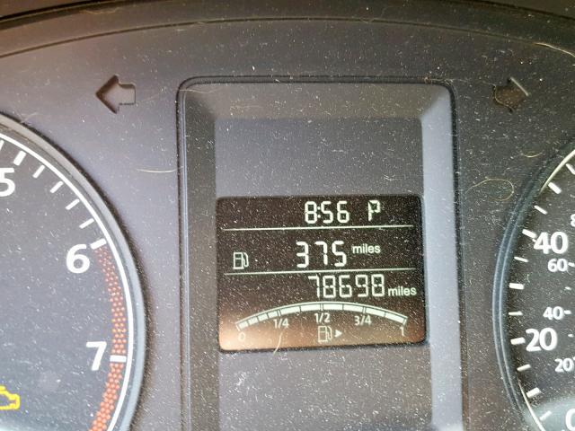 3VW2K7AJ8EM208440 - 2014 VOLKSWAGEN JETTA BASE GRAY photo 8