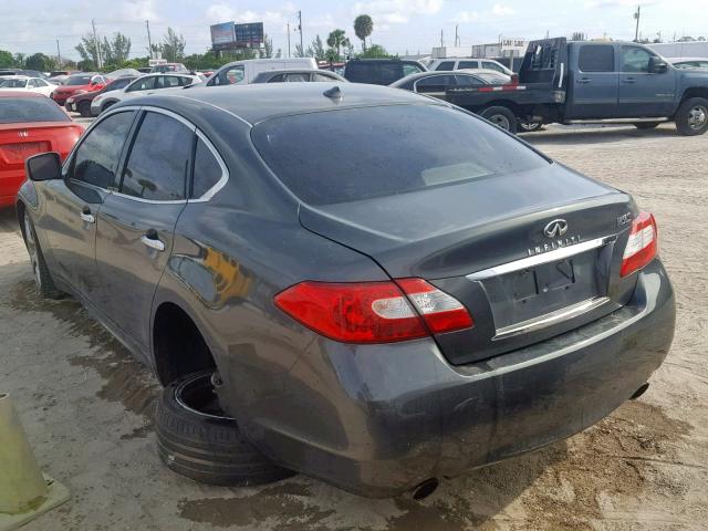 JN1AY1AP6BM520118 - 2011 INFINITI M56 GRAY photo 3