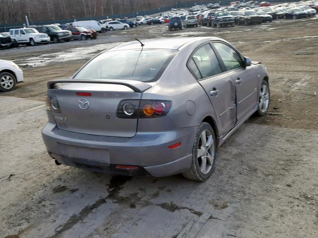 JM1BK323161502787 - 2006 MAZDA 3 S GRAY photo 4