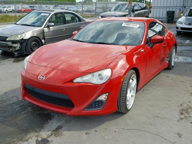 JF1ZNAA18D1726491 - 2013 TOYOTA SCION FR-S RED photo 2