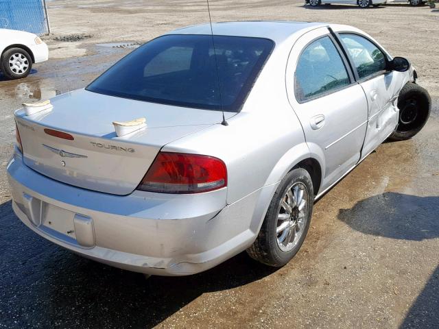 1C3EL56R94N411393 - 2004 CHRYSLER SEBRING LX SILVER photo 4