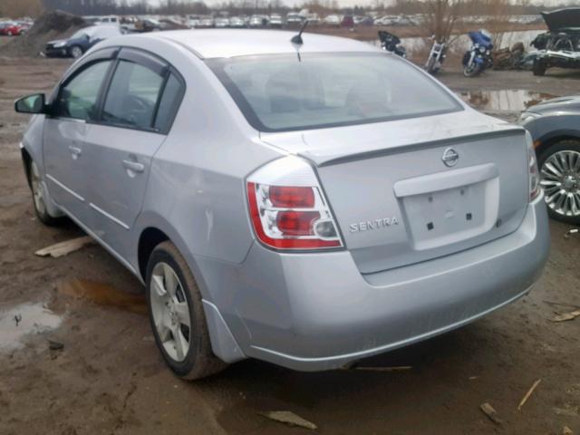 3N1AB61E18L647827 - 2008 NISSAN SENTRA 2.0 SILVER photo 3