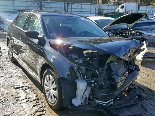 3VW2K7AJ0EM410429 - 2014 VOLKSWAGEN JETTA BASE BLACK photo 1