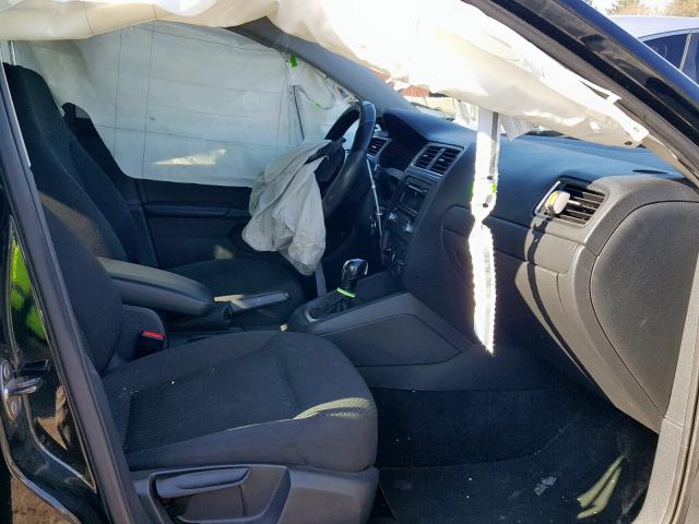 3VW2K7AJ0EM410429 - 2014 VOLKSWAGEN JETTA BASE BLACK photo 5