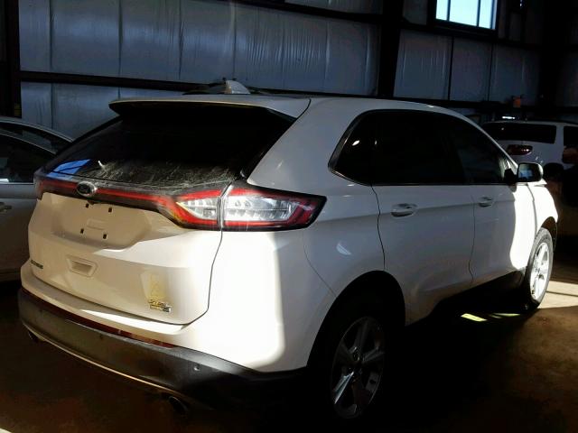 2FMTK4J95FBB23971 - 2015 FORD EDGE SEL WHITE photo 4