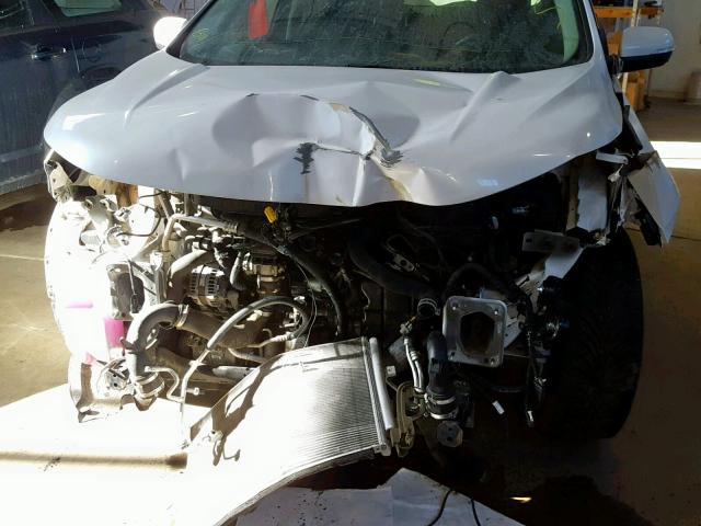 2FMTK4J95FBB23971 - 2015 FORD EDGE SEL WHITE photo 9