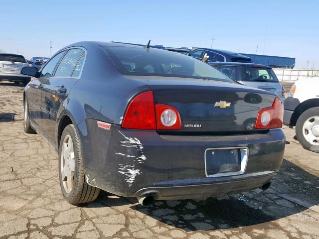 1G1ZJ57718F264429 - 2008 CHEVROLET MALIBU 2LT BLACK photo 3