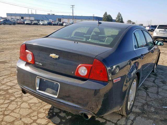 1G1ZJ57718F264429 - 2008 CHEVROLET MALIBU 2LT BLACK photo 4