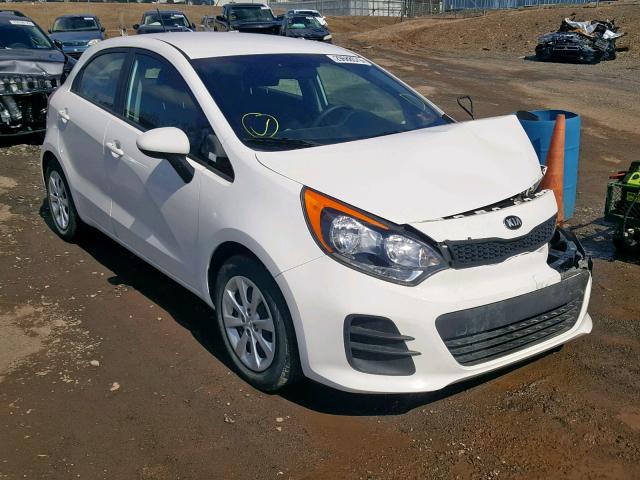 KNADM5A39G6659940 - 2016 KIA RIO LX WHITE photo 1