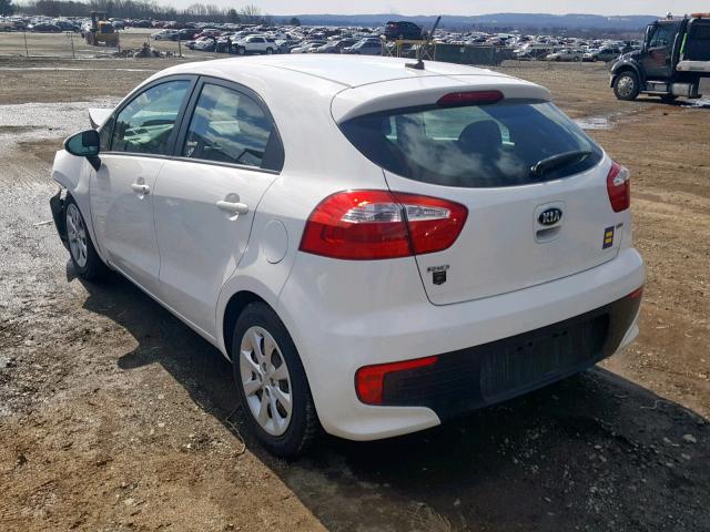 KNADM5A39G6659940 - 2016 KIA RIO LX WHITE photo 3