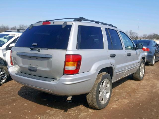 1J4GW48S54C179208 - 2004 JEEP GRAND CHER GRAY photo 4