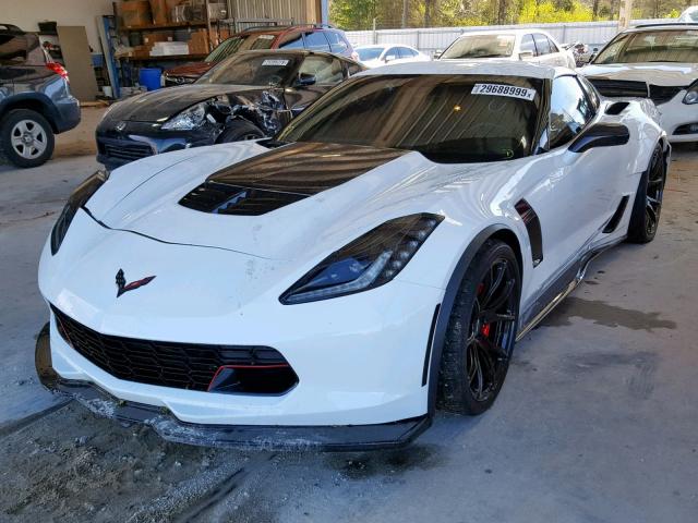 1G1YP2D66G5602867 - 2016 CHEVROLET CORVETTE 1 WHITE photo 2