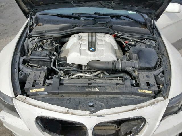 WBAEH73495B193117 - 2005 BMW 645 CI AUT WHITE photo 7