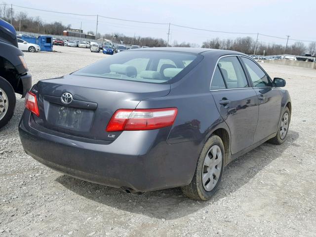 4T1BE46K27U148563 - 2007 TOYOTA CAMRY GRAY photo 4