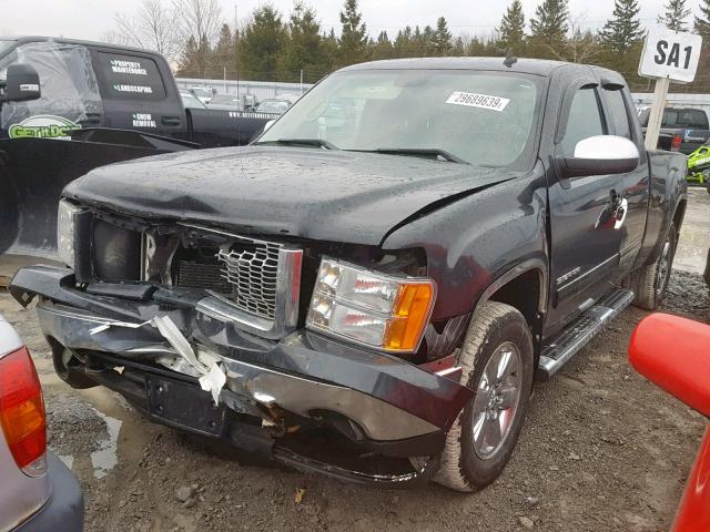 1GTSKVEA3AZ253778 - 2010 GMC SIERRA K15 BLACK photo 2