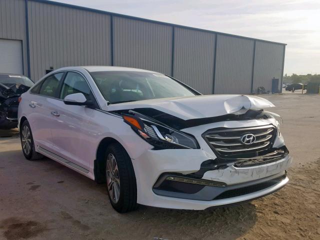 5NPE34AF0FH160608 - 2015 HYUNDAI SONATA SPO WHITE photo 1