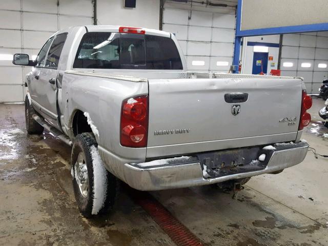 3D7KS29AX7G804165 - 2007 DODGE RAM 2500 GRAY photo 3