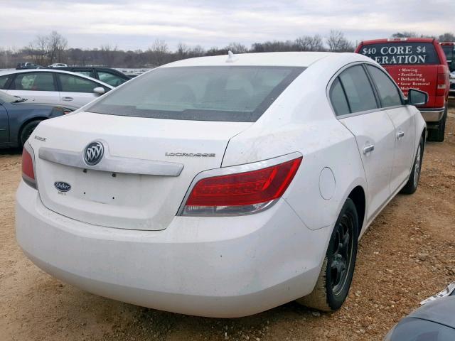 1G4GA5ED5BF264959 - 2011 BUICK LACROSSE C WHITE photo 4