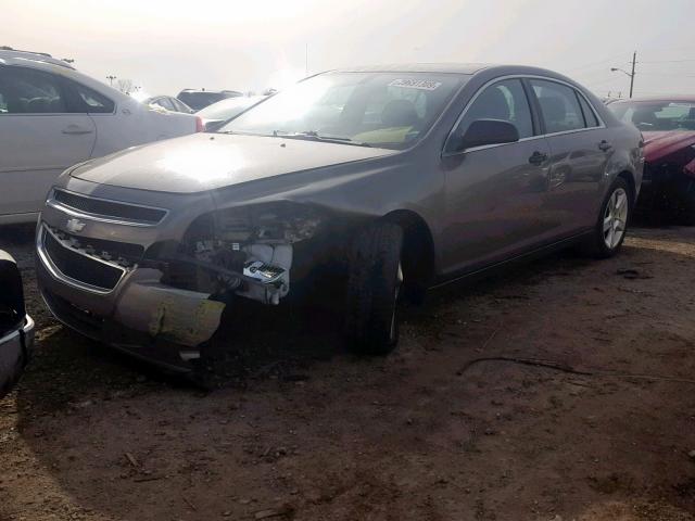 1G1ZA5EU7CF175045 - 2012 CHEVROLET MALIBU LS BROWN photo 2