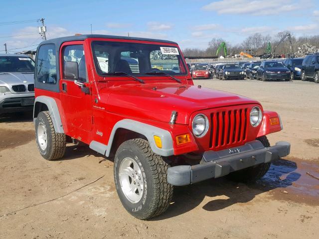 1J4FA29P7YP756277 - 2000 JEEP WRANGLER / RED photo 1