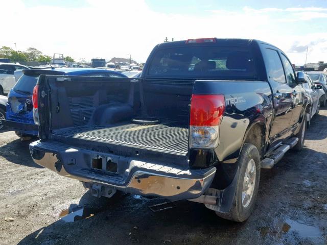 5TFDV58128X034117 - 2008 TOYOTA TUNDRA CRE BLACK photo 4