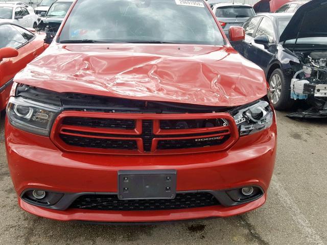 1C4SDJCT3HC704096 - 2017 DODGE DURANGO R/ RED photo 9