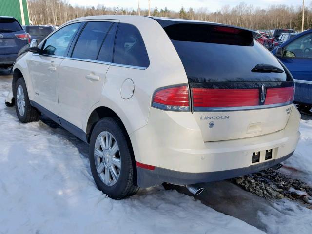 2LMDU88C97BJ23713 - 2007 LINCOLN MKX WHITE photo 3