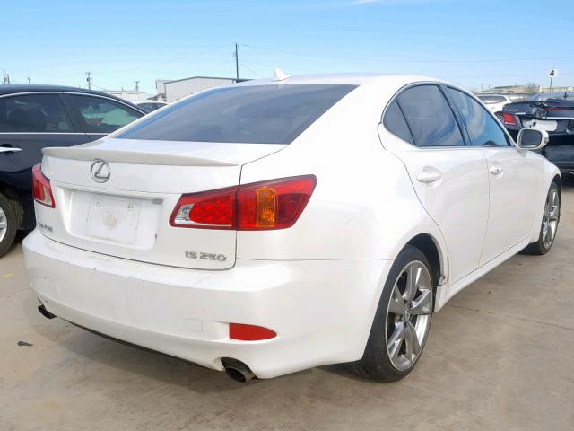 JTHBF5C28A5120892 - 2010 LEXUS IS 250 WHITE photo 4