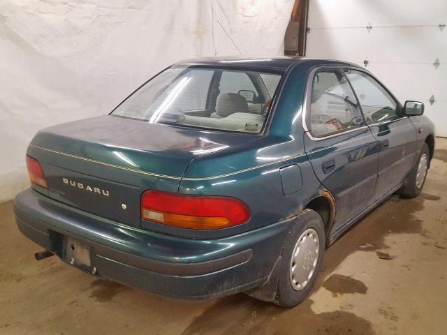 JF1GC2448PK523804 - 1993 SUBARU IMPREZA L GREEN photo 4