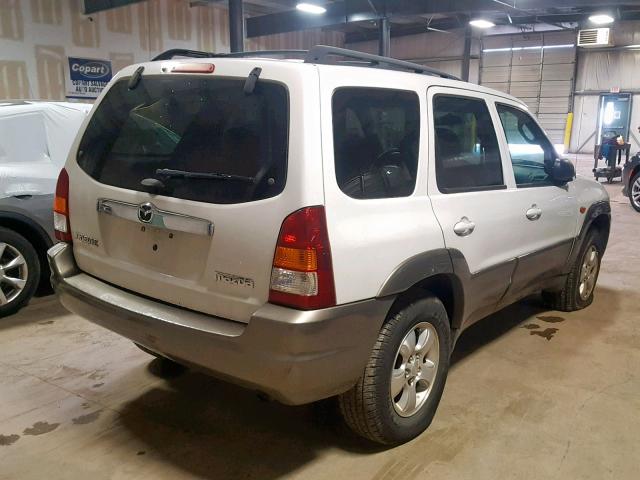 4F2YZ94133KM45373 - 2003 MAZDA TRIBUTE LX WHITE photo 4