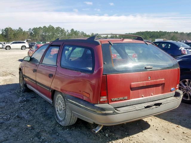 1FACP5748MA116387 - 1991 FORD TAURUS GL BURGUNDY photo 3