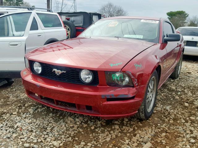1ZVFT82H955136024 - 2005 FORD MUSTANG GT RED photo 2
