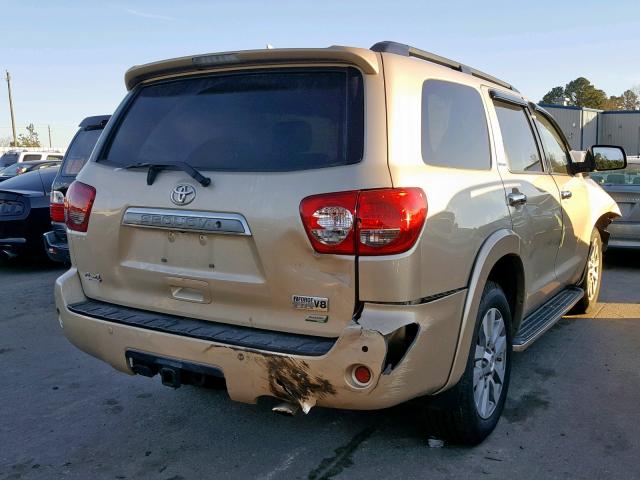 5TDJW5G17CS064830 - 2012 TOYOTA SEQUOIA LI GOLD photo 4