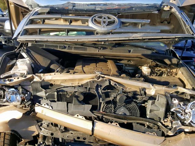 5TDJW5G17CS064830 - 2012 TOYOTA SEQUOIA LI GOLD photo 7