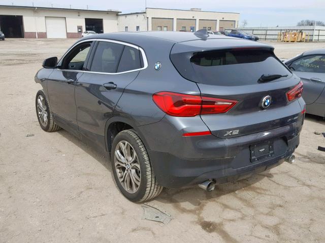 WBXYJ5C30JEF72652 - 2018 BMW X2 XDRIVE2 GRAY photo 3