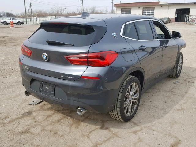 WBXYJ5C30JEF72652 - 2018 BMW X2 XDRIVE2 GRAY photo 4