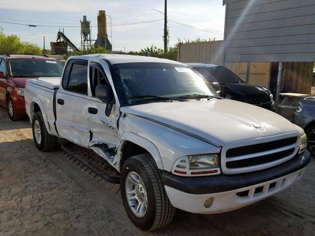 1B7GL2AN41S215544 - 2001 DODGE DAKOTA QUA WHITE photo 1